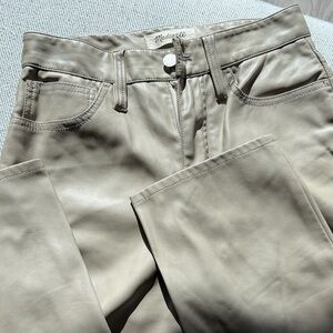 Madewell The Perfect Vintage Straight Jean: Faux Leather Edition